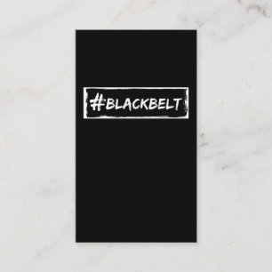 Black Bälte Motivation Karate Taekwondo Jiu Jitsu Visitkort