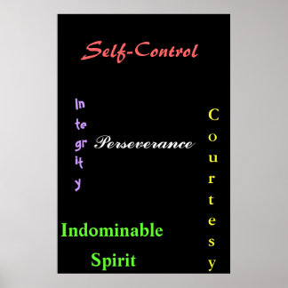 Black Bälte Tenents Poster