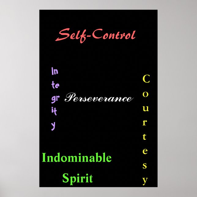 Black Bälte Tenents Poster (Framsidan)