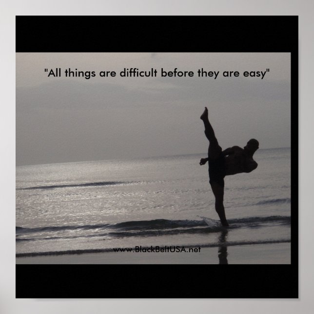 Black Bälte USA Poster 2 (Framsidan)