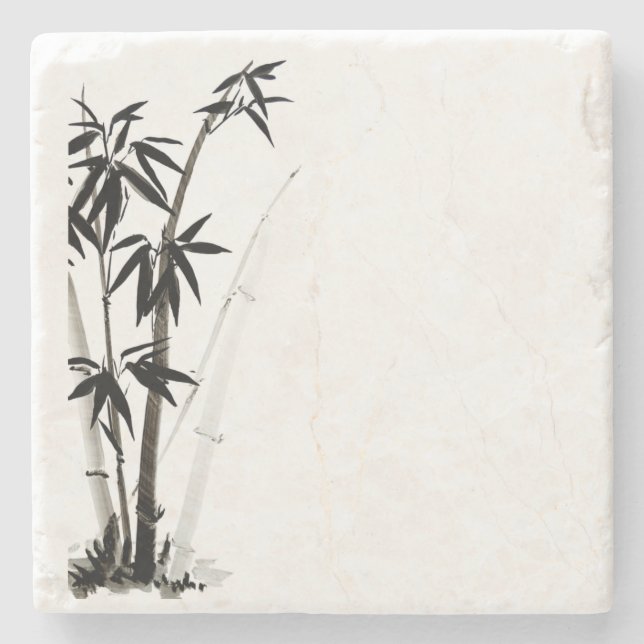 Black Bamboo - Bläck Stenunderlägg (Framsidan)