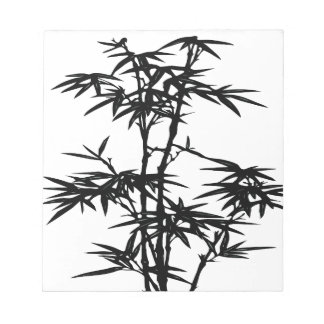 Black Bamboo Silhouette Anteckningsblock