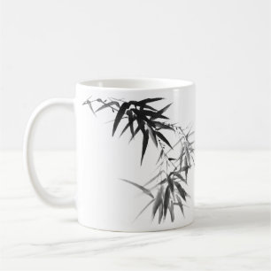 Black Bamboo Twig Kaffemugg