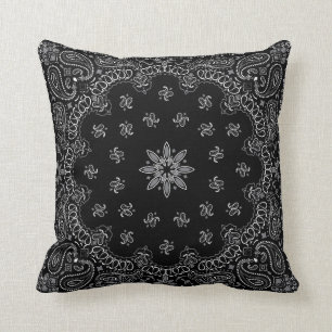 Black Bandana Kudde
