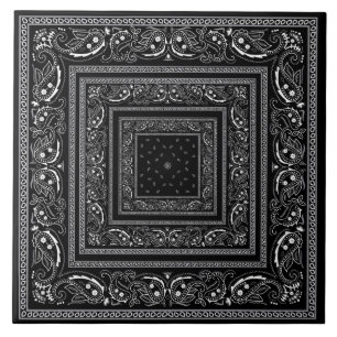 Black Bandanarama  Kakelplatta