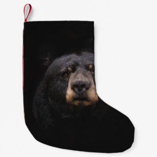 BLACK BAR PÅ BROWN WOODEN TRÄD GREN LITEN JULSTRUMPA