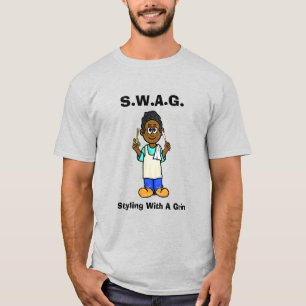 Black Barber SWAG T-Shirt
