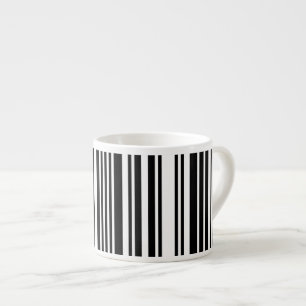 Black Barcode Linjer Espresso Mugg Espressomugg