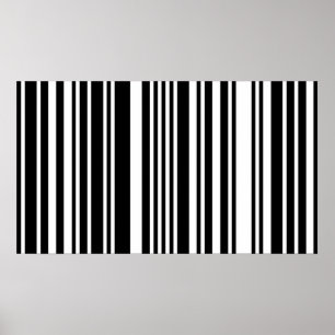 Black Barcode-Poster Poster