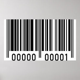 Black Barcode-Poster Poster