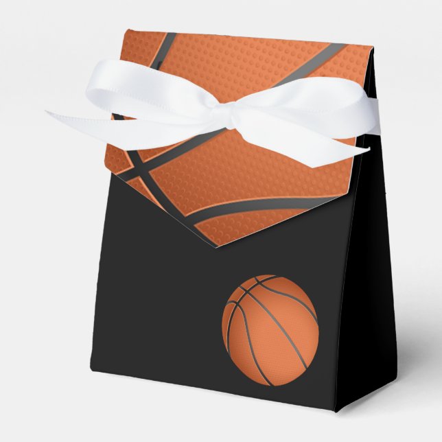 Black Basketball Baby Shower Trett Presentaskar (Framsidan Sidan)