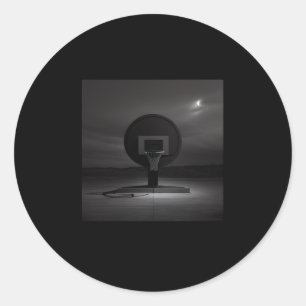 Black Basketball Ring för sport Älskare Runt Klistermärke