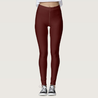 Black Bean Solid Plain Färg Leggings