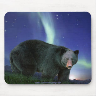 Black Bear Art Wildlife-supporter Mousepad Musmatta