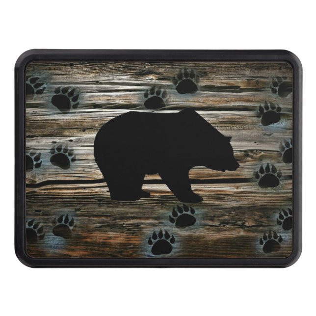 Black Bear Black Bear Tass Rustic Wood Dragkroksskydd (Framsidan)