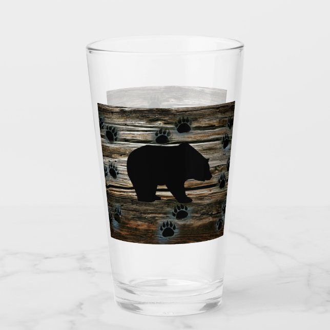 Black Bear Black Bear Tass Rustic Wood Glaskopp (Framsida)