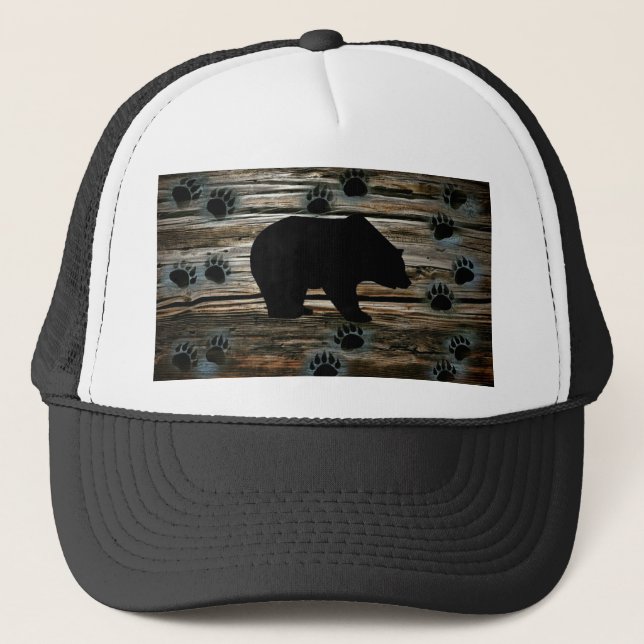 Black Bear Black Bear Tass Rustic Wood Keps (Framsida)
