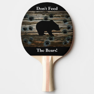 Black Bear Black Bear Tass Rustic Wood Pingisracket