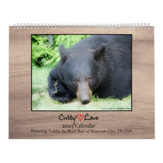 Black Bear - Cubby Kärlek 2025 Calendar Kalender