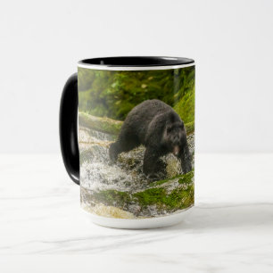 Black Bear Fishing Qua Creek British Columbia Mugg