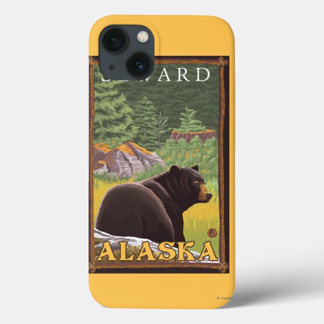 Black Bear in Forest - Seward, Alaska (Baksida)
