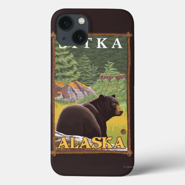 Black Bear in Forest - Sitka, Alaska (Baksida)