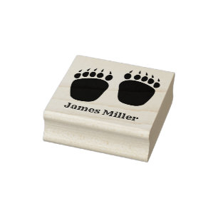 Black Bear Klo Rubber Frimärke Stämpel