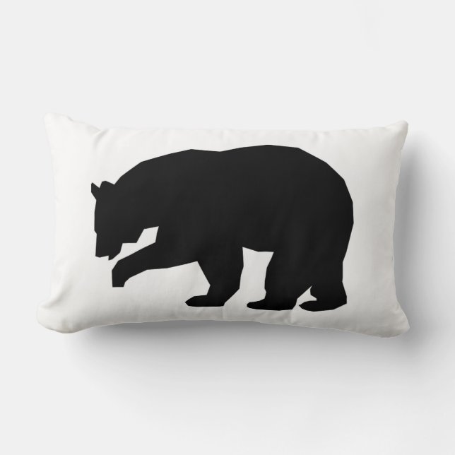 BLACK BEAR LUMBAR PILLOW LUMBARKUDDE (Framsida)