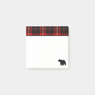 Black Bear, rödblekt skäggiga Post-it Block