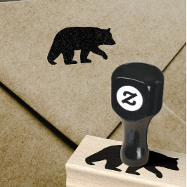Black Bear Silhouette | Vildlevande djur | Vild Dj Stämpel