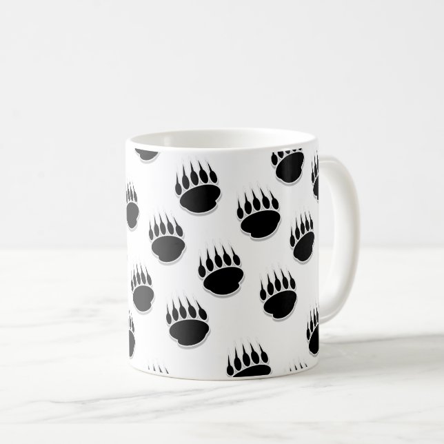 Black Bear Tass Mönster Kaffemugg (Framsida höger)