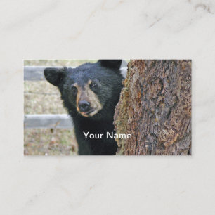Black Bear Träd Photo Visitkort