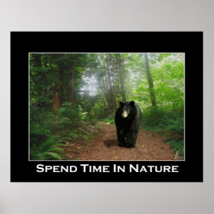 BLACK BEAR TRAIL Motivering Poster