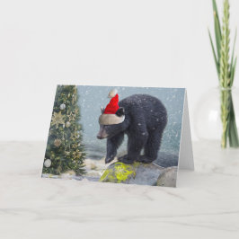 Black Bear Unge jul Helgkort