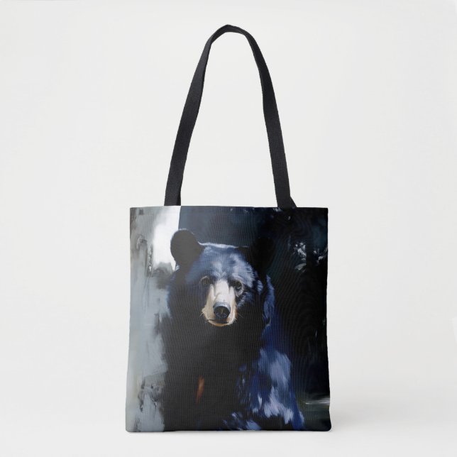 Black Bear Wildlife Art Tygkasse (Framsida)