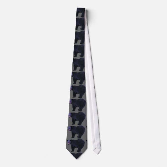 Black Bear Wildlife Mode Tie Slips (Framsida)