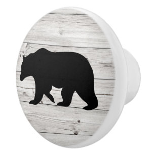 Black Bear Wood Plank Farmhouse Knopp