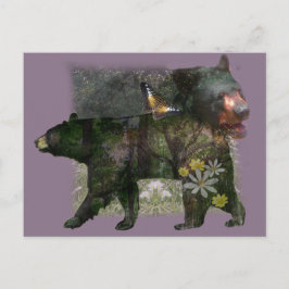 Black Bear Woodland inom Vykort