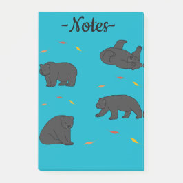 Black Bears Post-it Block