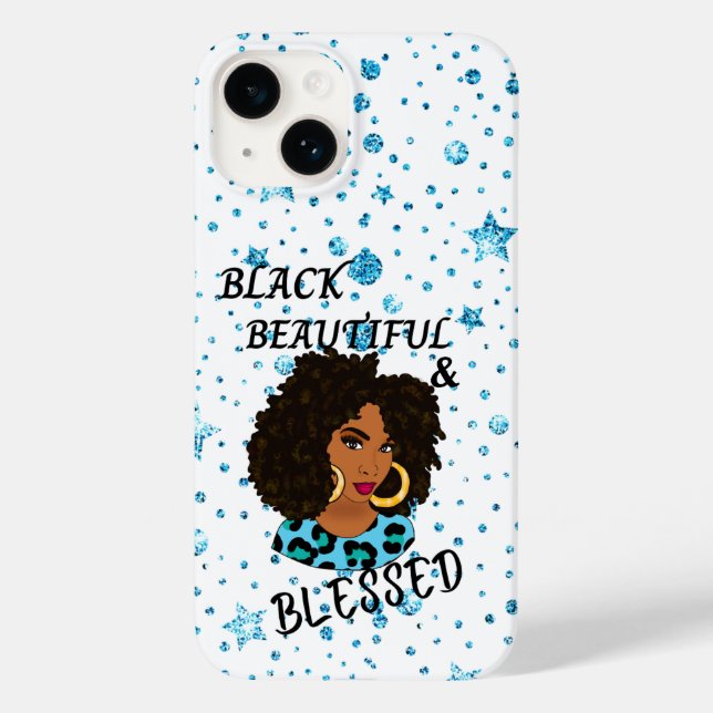 BLACK BEAUTIFUL & BLESSEED PHONE CASE (Baksida)
