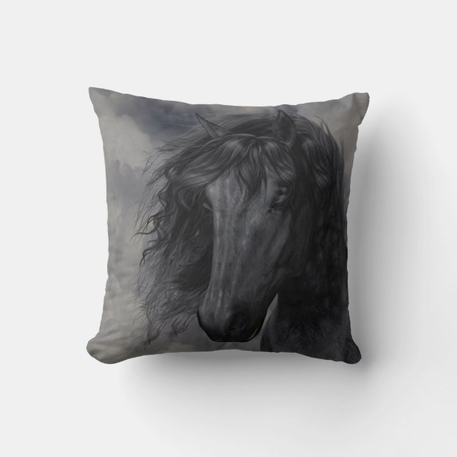 Black Beauty American MoJo Pillow Kudde (Framsida)