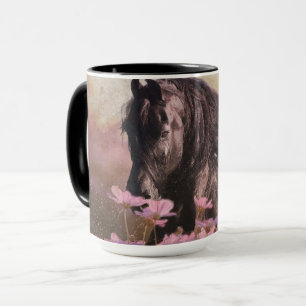 Black Beauty Friesian Horse - Mugg, Kopp, Drinkwar Mugg