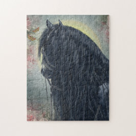Black Beauty Friesian Horse - Puzzle Pussel