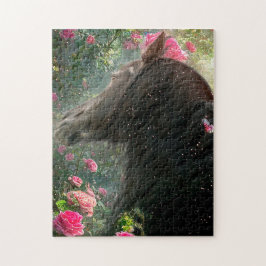 Black Beauty Friesian Horse - Puzzle Pussel