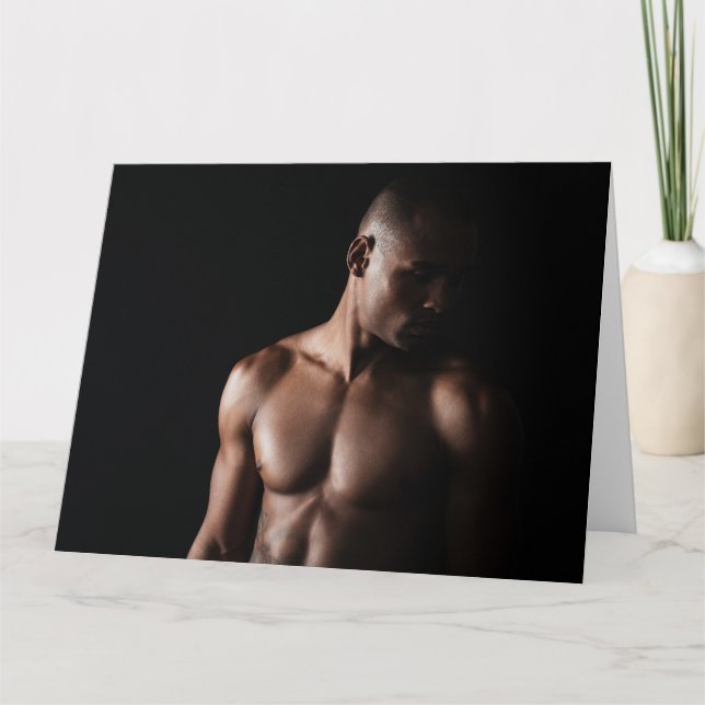 Black Beauty Hett Guy Hälsning Card Kort (Framsida)