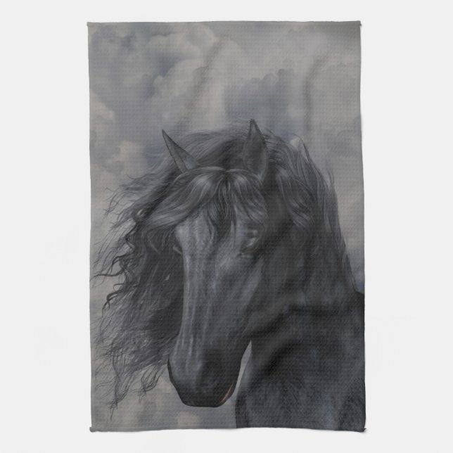 Black Beauty Kitchen Towel Kökshandduk (Vertikal)