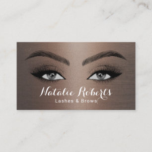 Black Beauty Lash & Brows Elegant Salon Spa Visitkort