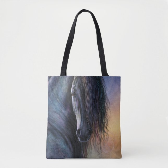 Black Beauty Tote Bag Tygkasse (Framsida)