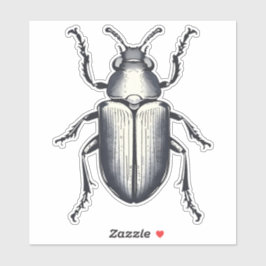 Black Beetle Sticker Klistermärken