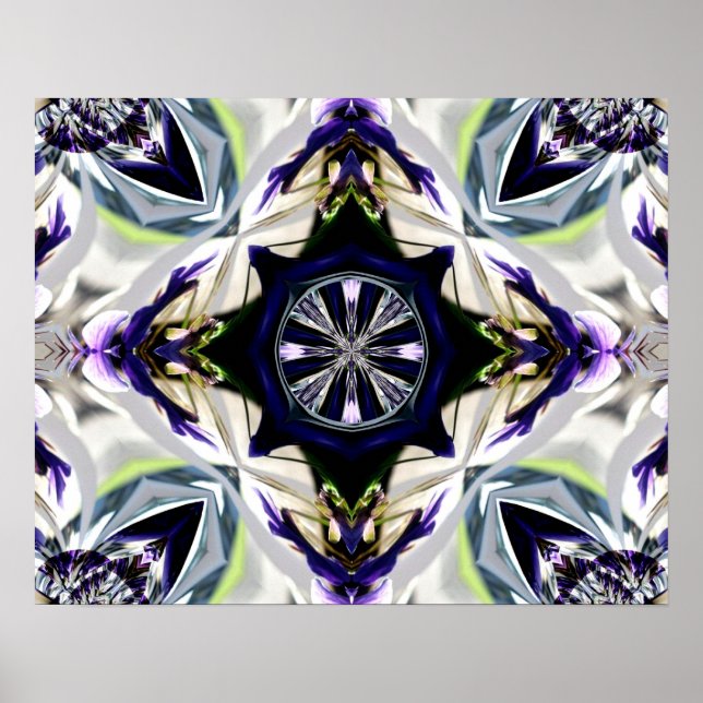 Black Beige Grått Geometric Poster (Framsidan)